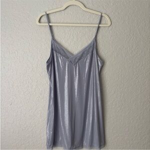 Victorias Secret Shimmer Lavender Slip Dress, size L